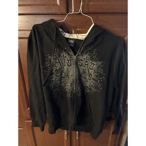 Rag Wear Hoodie Black Alaska Full Zip